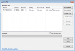 WinGPG - manual