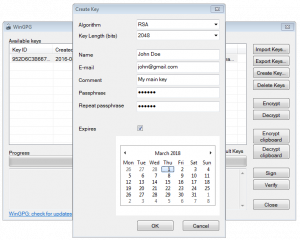 WinGPG - manual