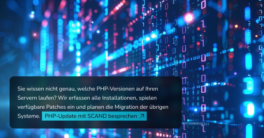 PHP-Update mit SCAND besprechen